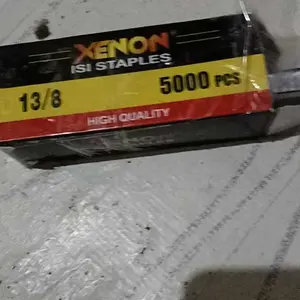 XENON Isi Staples 13/8 Mesin Paku Tembak U Mata Air Nailer Nail Gun Angin Stapler Sofa Jok Motor