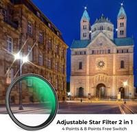 Gambar KNF Concept 82mm Filter Variable Star 4-8 Starlight Adjustable Filter - Star Filter K&F Concept dari Astra Foto Kota Administrasi Jakarta Pusat 3 Tokopedia