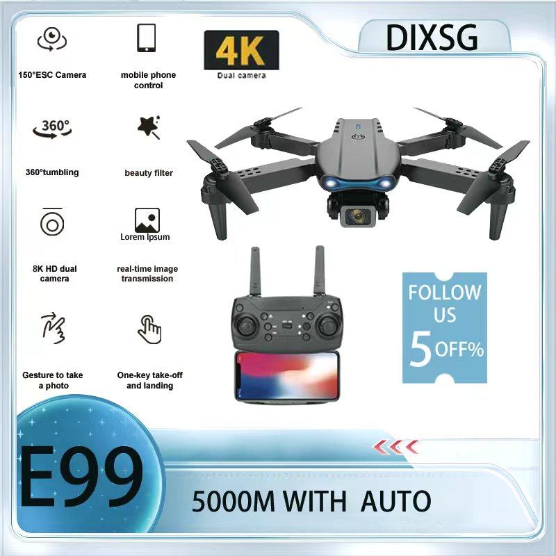 【COD】Drone E99 Pro 4K Kamera Ganda HD Drone Mini WiFi FPV Kamera Drone Luar Ruangan Dalam Ruangan Drone Remote Control Dapat Dilipat Hitam Accessories 2