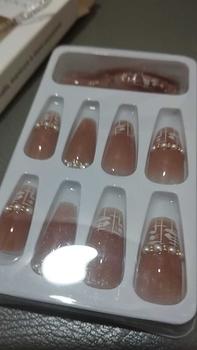 Product Review of Kuku Palsu nail art aesthetic dan lem wisuda tangan pewarna Nails Grooming Manicure Set Pedicure Set Stainless Steel Polish Cat Elegant from E**h E**h E**h 1