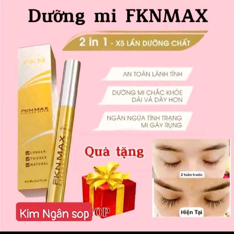 Dưỡng Mi FKN MAX Dung Tích 6.5Ml Phiên Bản Cải Tiến Nâng Cấp Dùng Cho Mi Ngắn Thưa Cải Thiện Tình Trạng Mi Mỏng ,Yếu Kích Mọc Mi Con Phục Hồi Mi Hư Tổn Dùng Cho Nam ,Nữ Mascara Chuốt Mi Trang Điểm Mỹ Phẩm Cosmetic