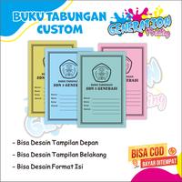 Gambar BUKU TABUNGAN CUSTOM DESAIN NAMA SEKOLAH/ NAMA USAHA/ NAMA SENDIRI GENERATION PRINTING - BIRU dari Generation Printing Kab. Tasikmalaya 1 Tokopedia