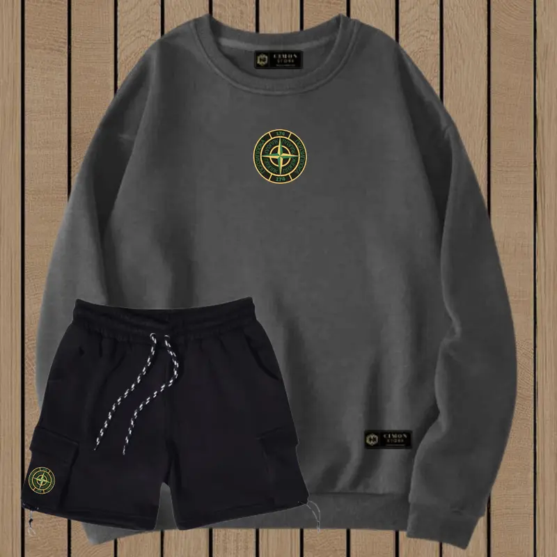 Paket Bundling Sweater Crewneck Pria Wanita Terbaru Murah Tebal Dan Celana Cargo Flecee Polos Distro Unisex Hitam Kasual Polos Distro Stellan Kece Kekinian Top Lokal Bandung 2024 Keren Casual Katun Panjang Cowok Setelan Oversize setelan  skena Dewasa 6