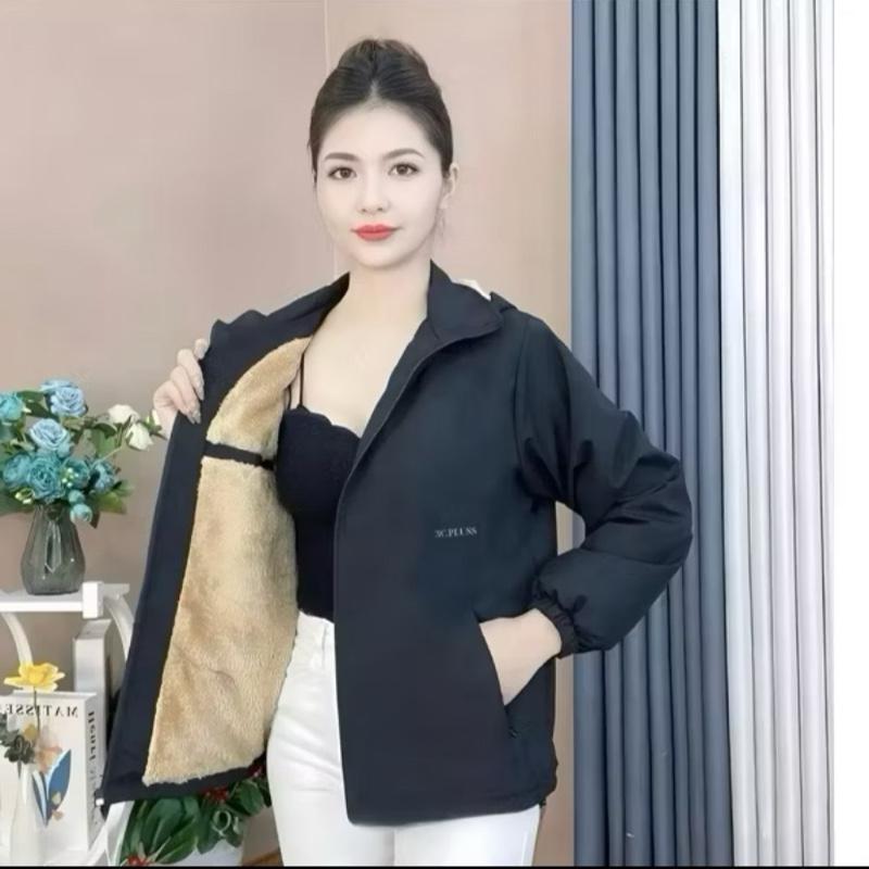    size 40-82kg Áo gió lót lông nữ 3C Pluss 2025  có mũ tháo rời ,Chống bụi chống thẩm nước giữ ấm Chất liệu cao cấp loại 1 nhiều màu 