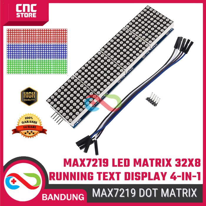 Jual MAX7219 LED Dot Matrix Module 8x8 4-in-1 (32x8) – Running Text ...