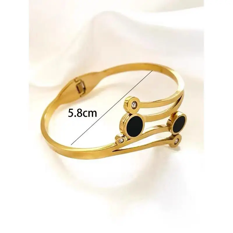 G00 Gelang Titanium Wanita Elegant TERLARIS Anti Karat 1