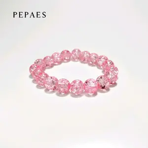 Gelang Giok Sintetis  Elegan Pecah Seribu 10mm Wanita Couple Aesthetic Premium Dewasa Bracelets