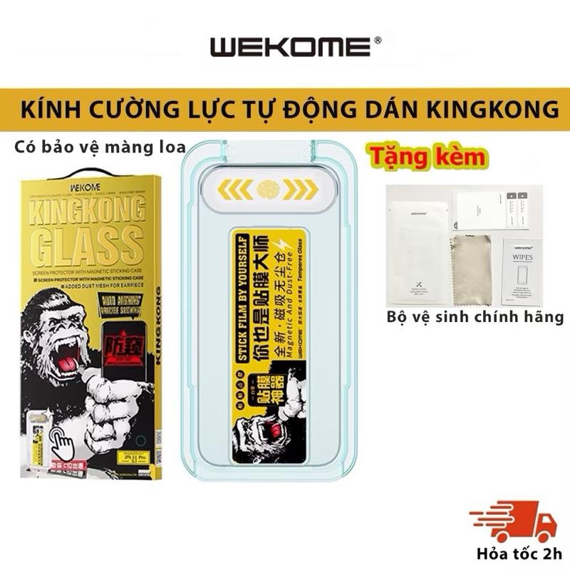 (Xả hàng giá hời) Kính Cường Lực KinKong WEKOME Khung Tự Dán Model WTP-057 Chống Nhìn Trộm Dành Cho Iphone