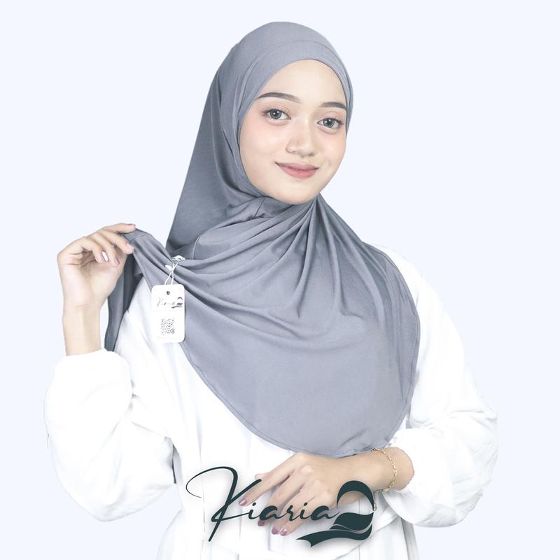 Kiaria - Daily Hijab Jilbab Instan Non Pet Jersey Premium Aleena Oval 5