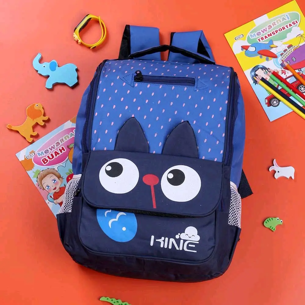 Tas Backpack Anak Gookids BR 580 Biru Cewek Cowok Unisex Tas Sekolah