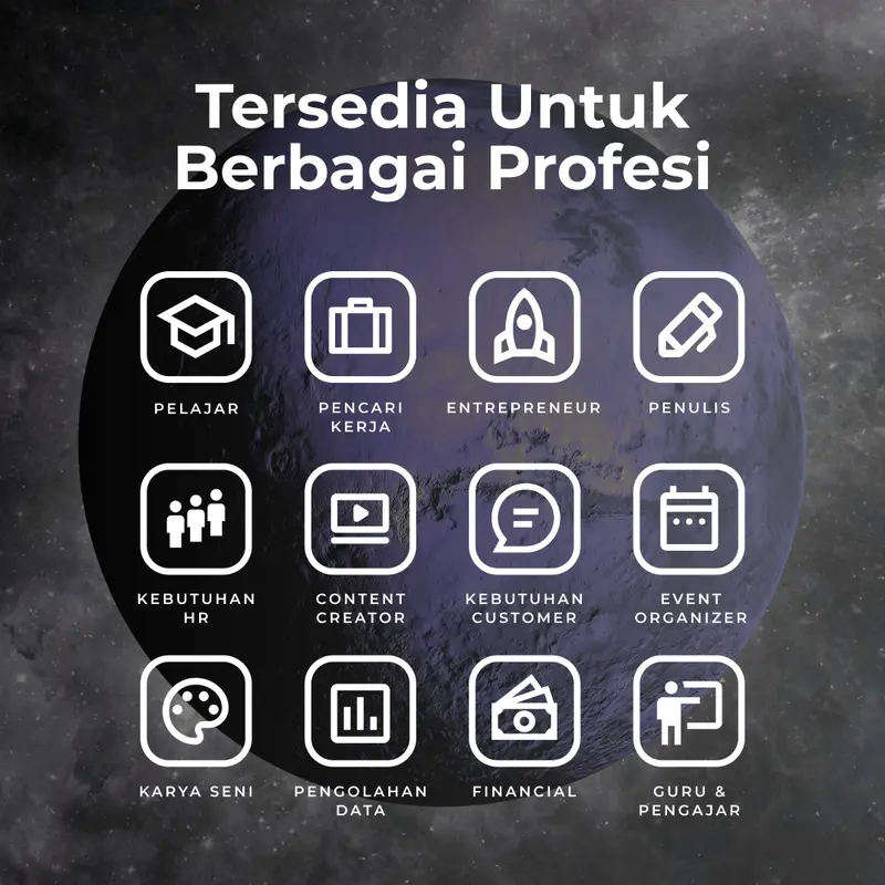 AICO - Paket 6 in 1 Lengkap Buku Belajar AI Kamus Chat GPT Learning Pass AI004CO 5