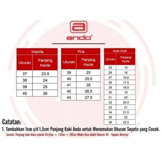 Ando Sandal Jepit Super Kuat Nyaman Keren Abis Hitam Biru Size 41-42 Dengan Desain Trendy Dan Tahan Lama