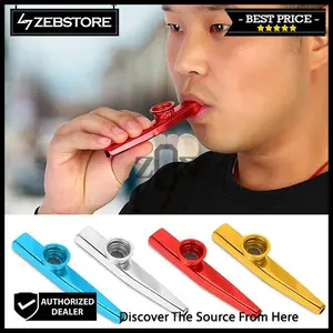 Kazoo Alat Musik Tiup Flute Metal Aluminium