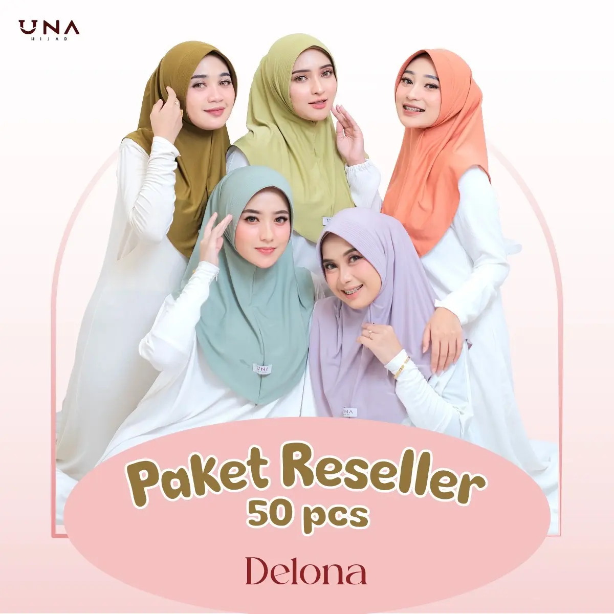 Paket Bundling UNA HIJAB DELONA SIZE M
