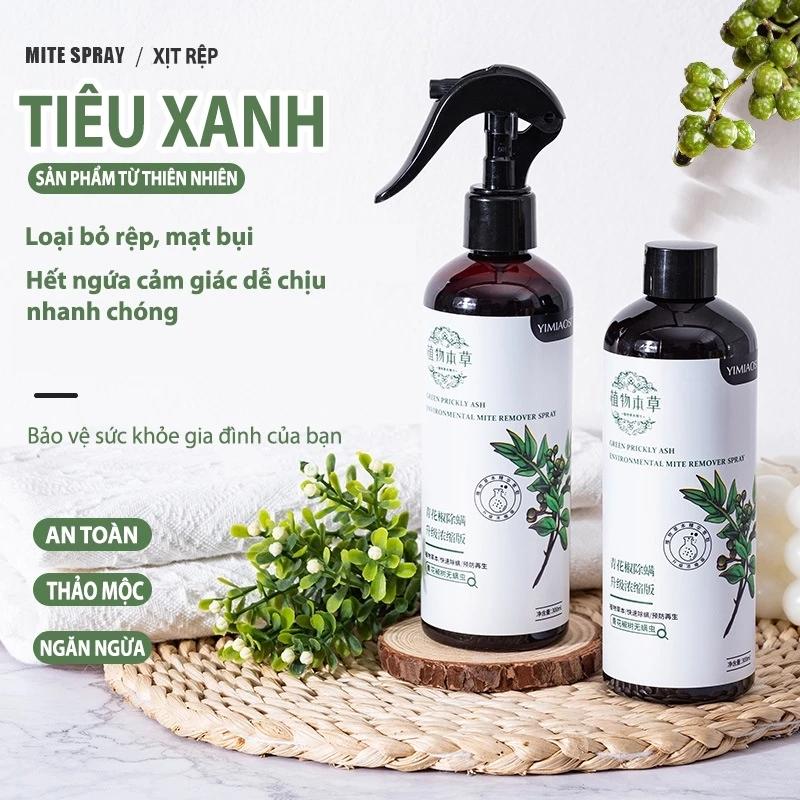 Xịt Mite Bụi, Bộ Mite Bụi, Xịt Mite Gia Đình Xanh Cây Tự Nhiên, Kiểm Soát Dịch…