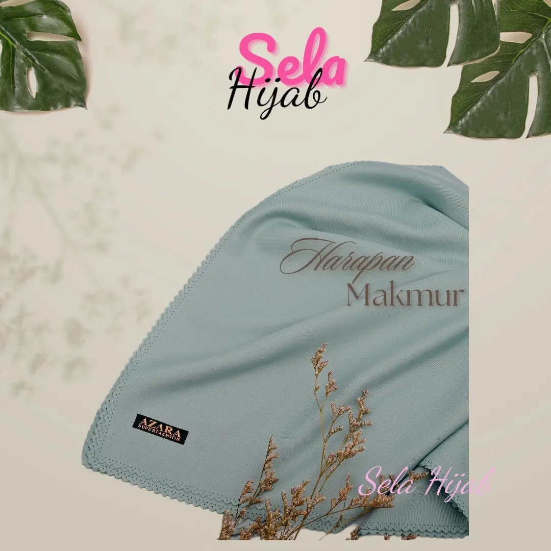 HIJAB VOAL SEGI EMAPT KERUDUNG SEGI EMPAT VOAL MIRACLE BY AZARA Muslim Square Syari Wanita