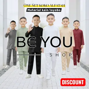 setelan baju koko anak usia 2 - 10 tahun, bahan toyobo tebal halus  Lembut tidak nerawang,tangan Panjang, nyaman dipakai buat ngaji ada saku 2 kanan kiri, Fashion setelan anak laki laki