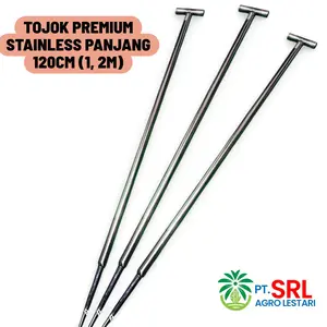 TOJOK SUPER PANJANG 120CM (1,2M) DENGAN BAHAN STENLIS UNTUK BONGKAR MUAT KELAPA SAWIT