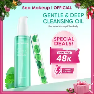 [SPECIAL PRICE] Sea Makeup Gentle & Deep Cleansing Oil 100ml - Pembersih Makeup & Kotoran Wajah dengan Bisabolol & Centella Asiatica Extract sebagai Penghapus riasan lembut tanpa iritasi Menghapus riasan tahan air dengan cepat