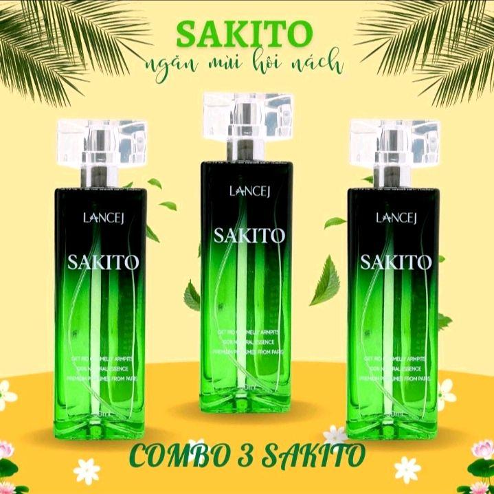 combo 3 chai xịt nách Sakito 50ml Khử Mùi Hôi