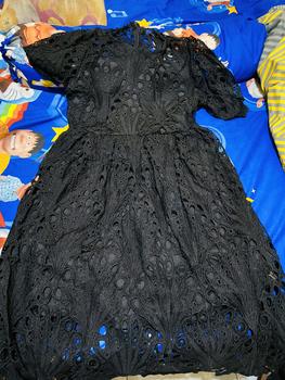 Product Review of [ Marsha Ambroidered Lace Dress ] Fit Size M-L Fashion Gaun Wanita Dres Katun Bordir Katbol Formal Outfit Party Pesta Elegan Anggun Feminim Hitam Kuning Hijau Putih Kondangan Simple Natal Mewah from P**u 0