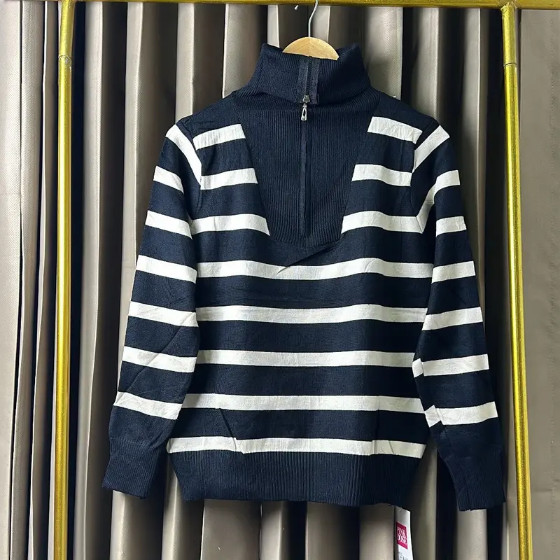 FUJI striped sweater turtleneck premium - Knitwear  Atasan Wanita 4
