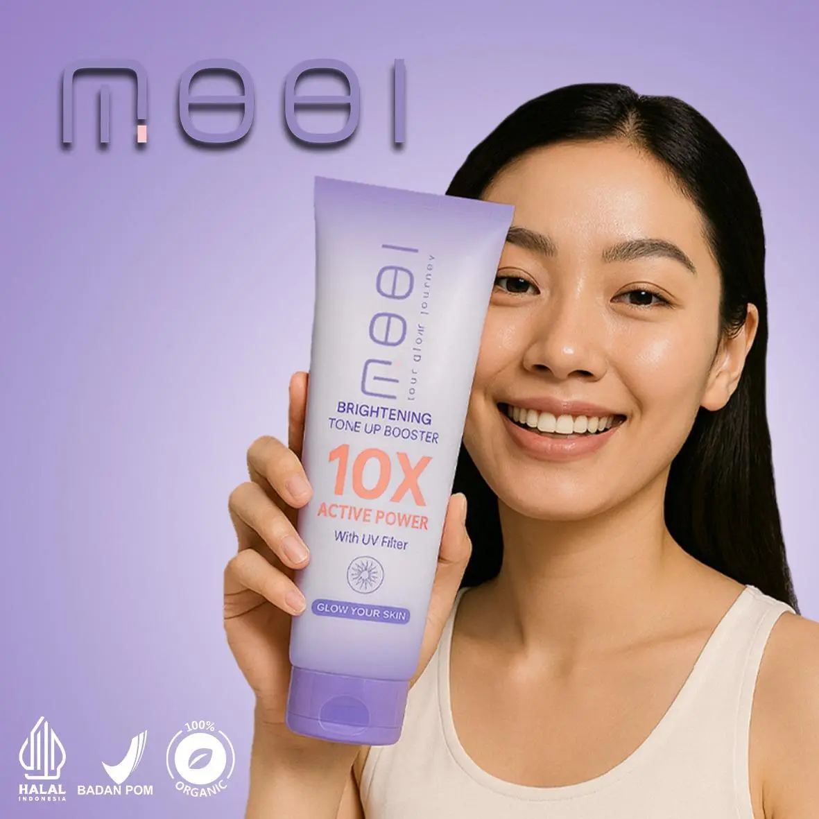 [BISA COD] Mooi Tone Up Booster New Formula - Lotion Pencerah Untuk Semua Type Kulit - 10X Active Poder - UV Filter