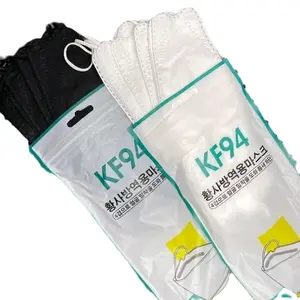 MASKER KF94 DEWASA KOREA HITAM,PUTIH,ABU,MIX ISI 10PCS