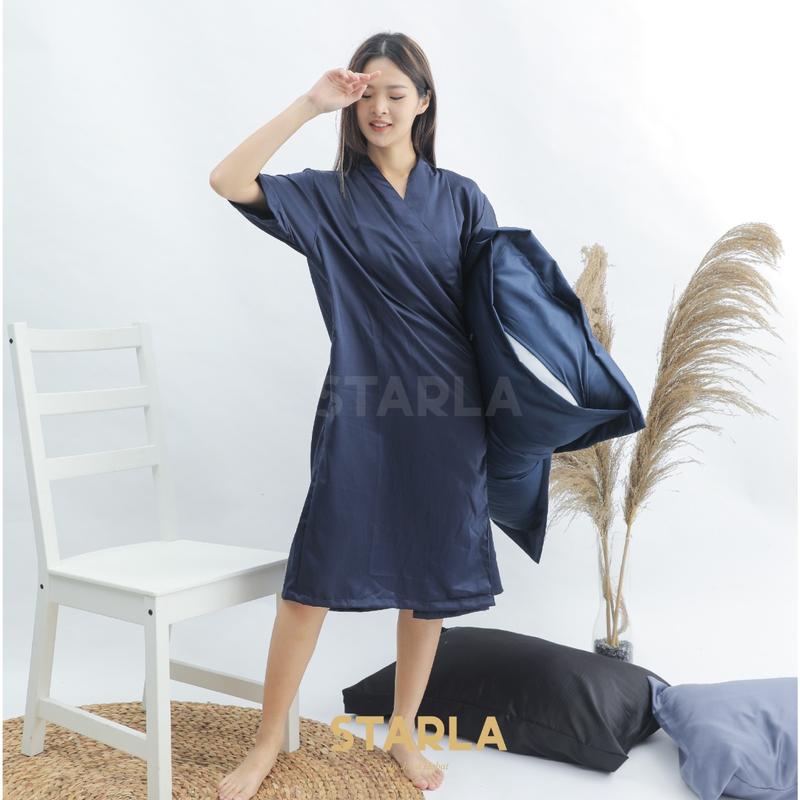 Kimono Baju Tidur Wanita Dewasa Bath Robes Silk Satin Jumbo Heidi Starla 1
