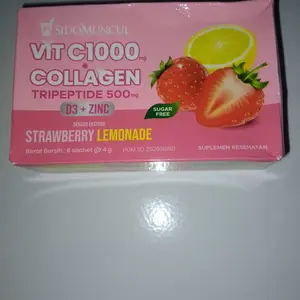 C+Collagen - Minuman Collagen Tripeptide 500mg + Vit C 1000mg untuk Kesehatan Kulit dan Imunitas
