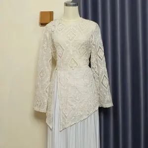 Everly Blouse By Zestor Brukat Tencel Bordir Atasan Lebaran Blouse Lebaran Wanita Remaja