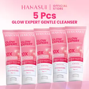 【5pcs Hemat】HANASUI Glow Expert Gentle Cleanser  NEW Improved Formula - Sabun Cuci Muka Foam Cerah & Kurangi Kusam Lembut Tidak Ketarik