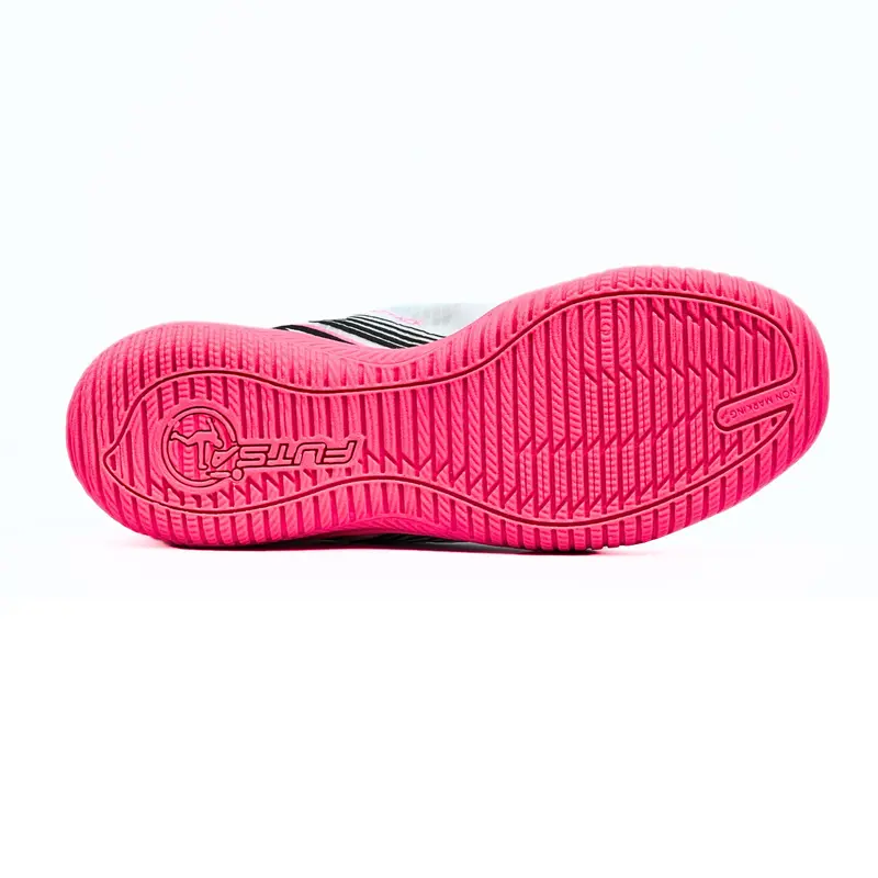 Sepatu Futsal Anak Fonder Speed Arrow Putih/Pink dengan Outsole Berdecit 2