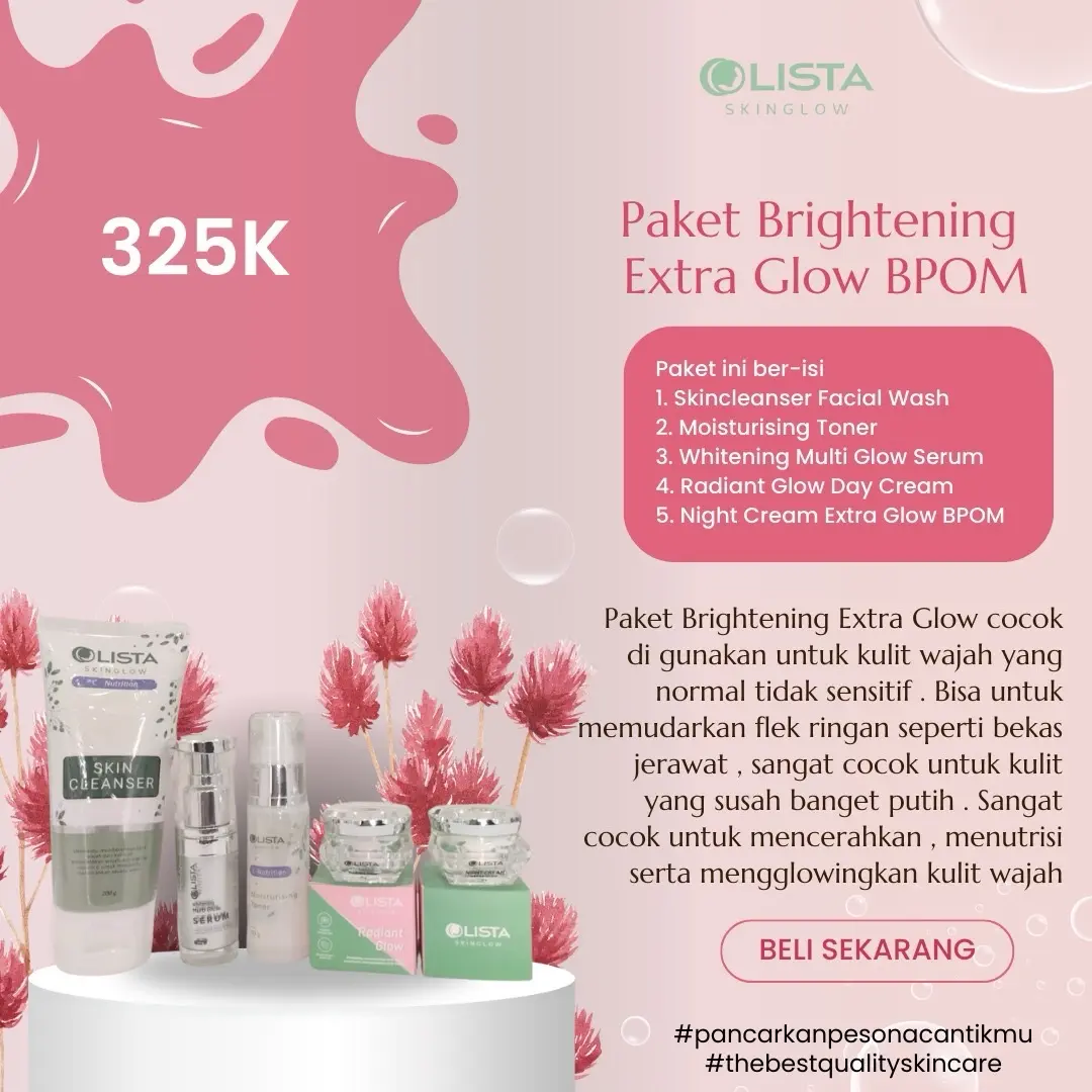 Paket Brightening Extra Glow Colista Skin Care
