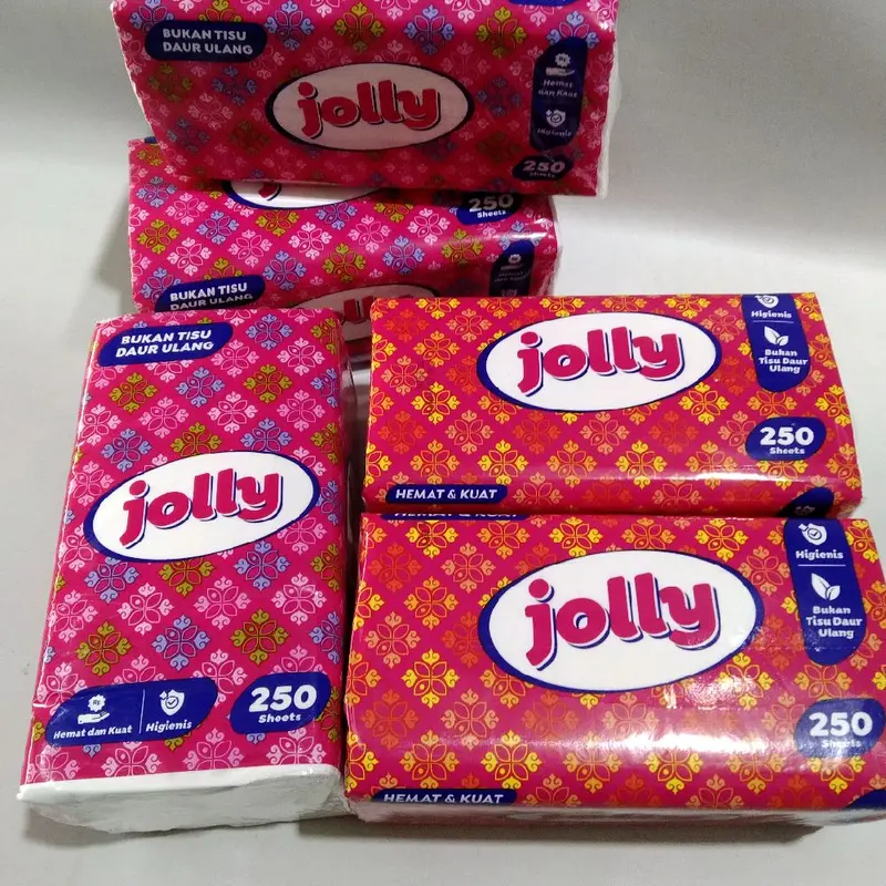 Tissue JOLLY 250 Sheet || Tisu Pembersih/Tisu Wajah Anak dan Dewasa 2