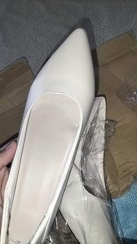 Product Review of Kasut Tumit Tinggi Kulit Lembut, Fesyen Baru, Internet Panas, Kasut Wanita, Tumit Stiletto, Kaki Runcing, Tumit Pertengahan, Sesuai untuk Kerja, Hitam, 2024 Shoes from n**e w**e 🎀** 2