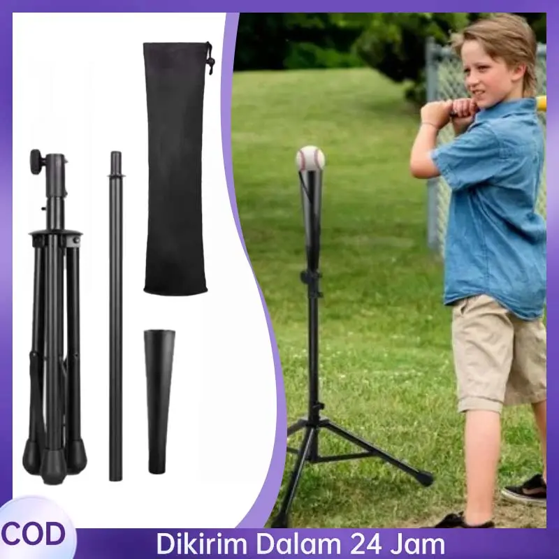 Batting Tee Baseball Adjustable Heavy Duty Untuk Latihan Baseball Softball Hitting Practice Portable Travel Tee Bola Kasti