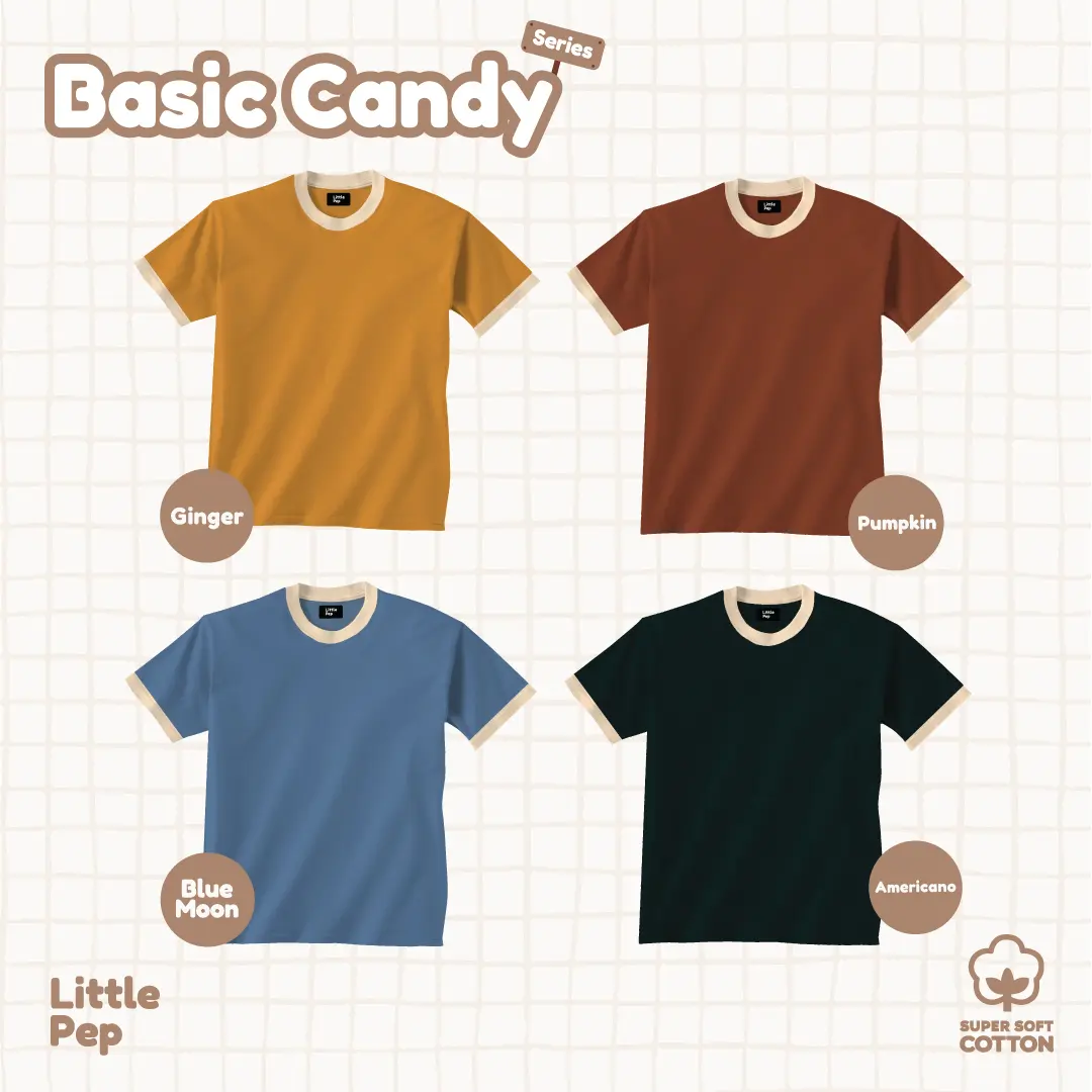 Little Pep - Basic Candy Series - Tshirt kaos anak dan dewasa