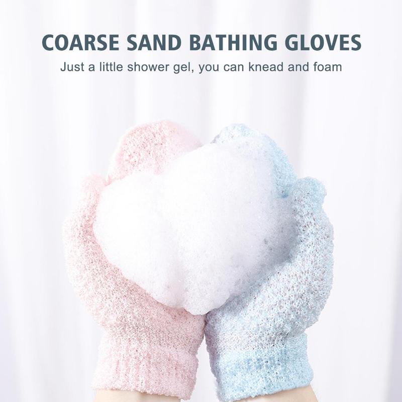 Product Introduction of Coarse Sand Bathing Gloves Bath Adults Kids Clean Body Textured Makes Highly Skin Surface A6G2 33