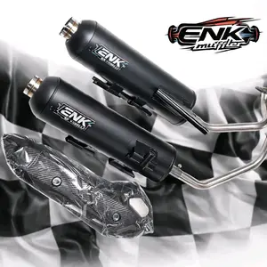 knalpot metik tipe moncong sijiro suara ngebas gerum adem original ENK MUFFLER, cocok but metik vatio scoopy beat mio nmax pcx aerox mioj mio3 dll... Motorcycle