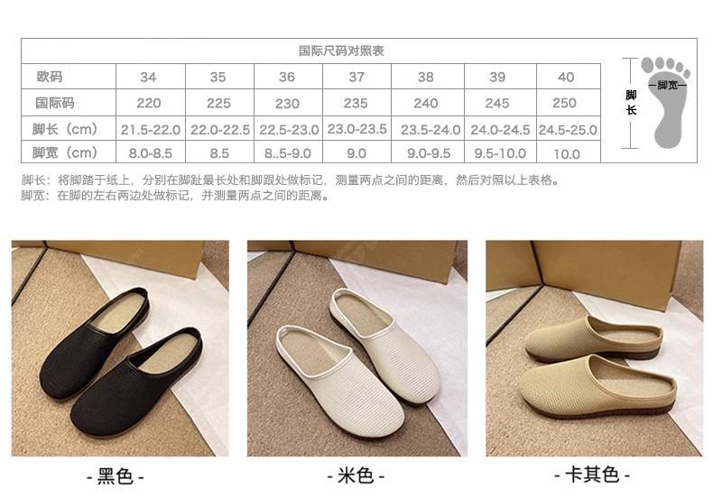 Product Introduction of 2025 New Summer Women's Closed - Toe Half Slippers. These mesh - ventilated, versatile and wearable - outdoors sandals feature an ethnic style, inspired by traditional Laobeiing cloth shoes. 3