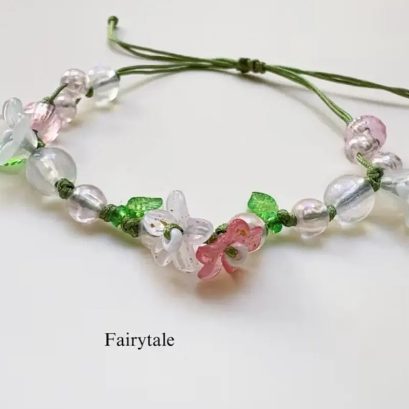 Gelang bracelet fairy flower bunga korea dengan bunga kembar | fairytale |fairycore