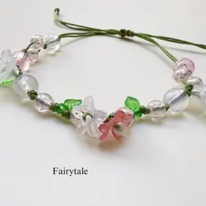 Gelang bracelet fairy flower bunga korea dengan bunga kembar | fairytale |fairycore