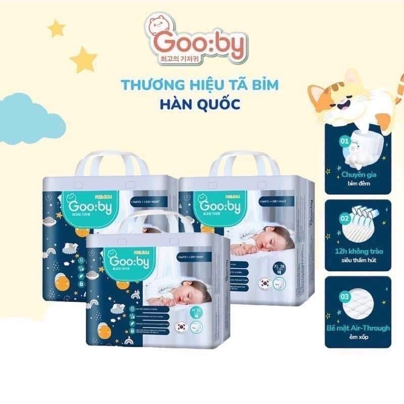 1 bich Bỉm GOOBY ĐÊM MỀM MẠI ÊM ÁU THẤM HÚT TỐT