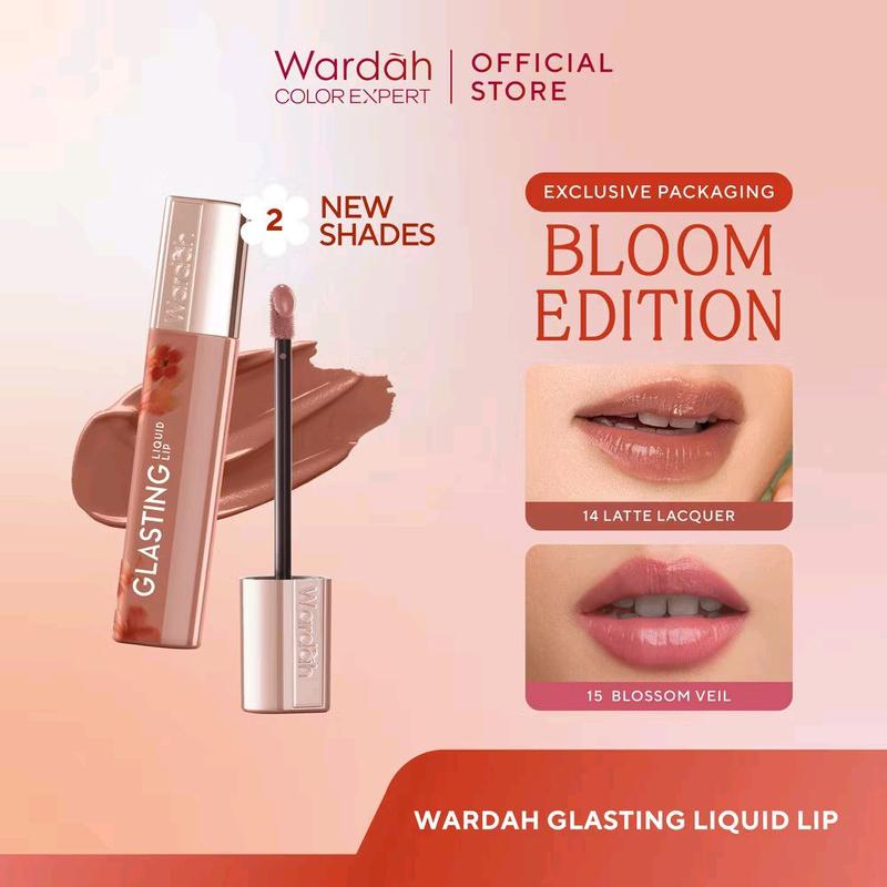 Lipstik Cair Wardah Glasting Baru dengan Teknologi Glasscushion dan Ceramide - Lipstick, Liptint, Bibir, Gloss 1