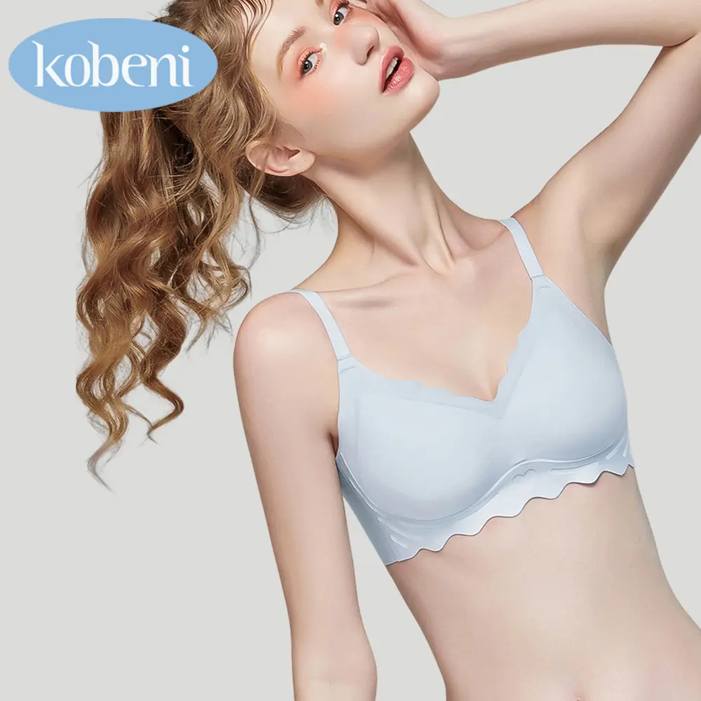 (Indonesia Stock) KOBENI Bra Seamless Wanita Bra Tanpa Kawat Tanpa Pinggiran Nyaman Dipakai Sangat Seksi Bra Wanita Bra Dengan Bentuk Push Up  Bh （Bar-015）