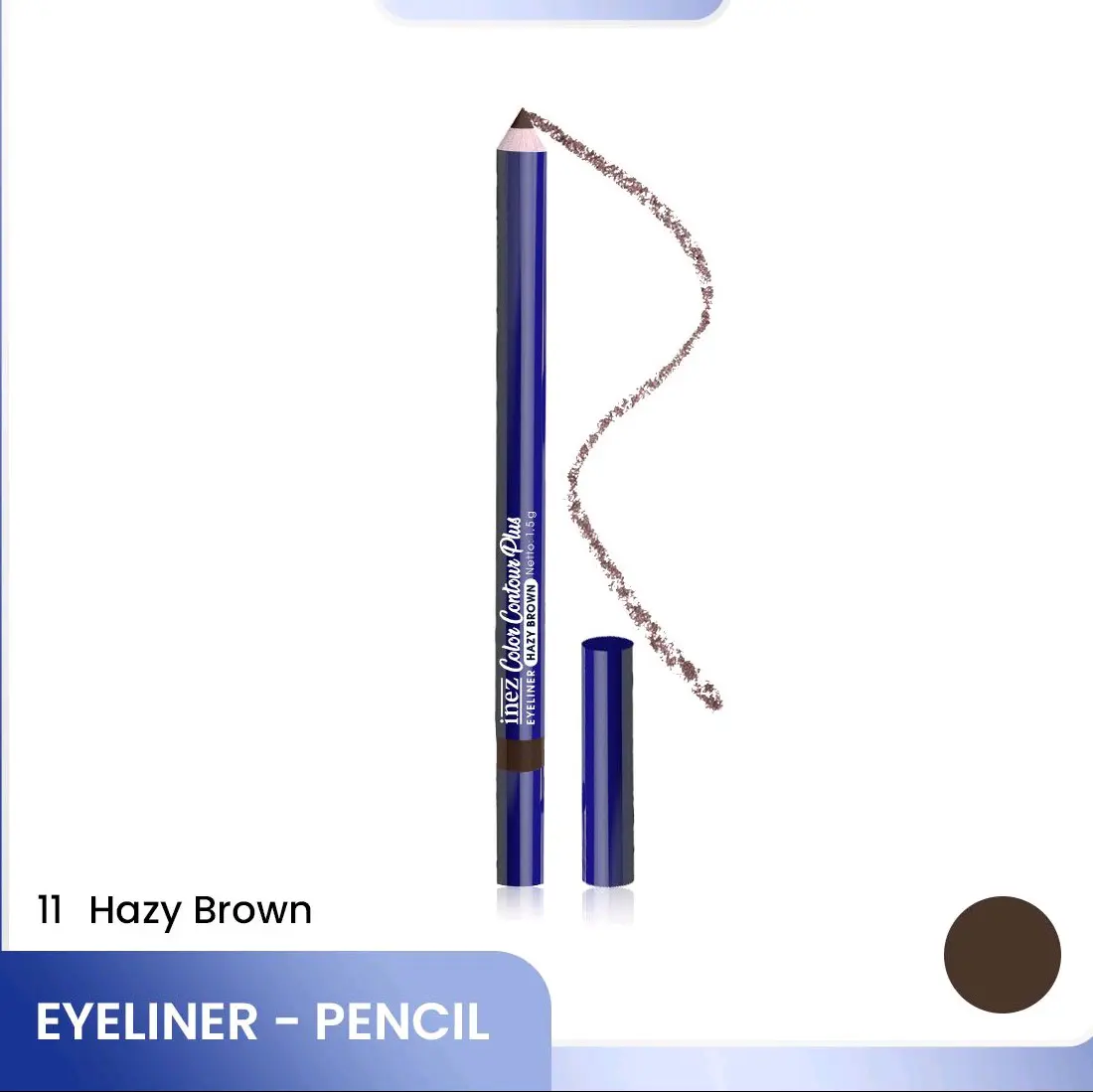 INEZ Pensil Eyeliner dengan Vitamin E untuk Garis Mata yang Tegas dan Rapi