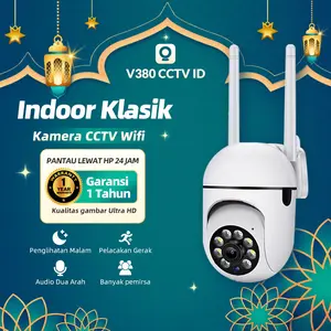 COD V380 CCTV Camera Kecil HD 1080P Wi-Fi Koneksi Nirkabel Penglihatan Malam Kamera Keamanan Audio Dua Arah Motion Track
