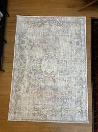 Gambar Karpet Lantai Minimalis Vintage Abstrak Modern Design Turki Indore F156CT Beige Somon - 120x170 dari Sufi Carpet Kota Administrasi Jakarta Pusat 2 Tokopedia
