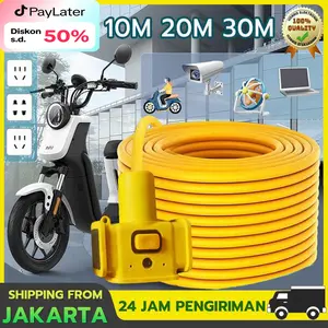 Kabel Listrik Gulungan Roll 30/20/10/5  Meter Sambungan Listrik Kabel Roll Kontra Arde Kabel Ekstensi Extension Cord Mendukung Kendaraan Listrik, Kamera, Komputer, Ponsel, Kipas Angin, Dan Mesin Pemotong Rumput Cable Socket